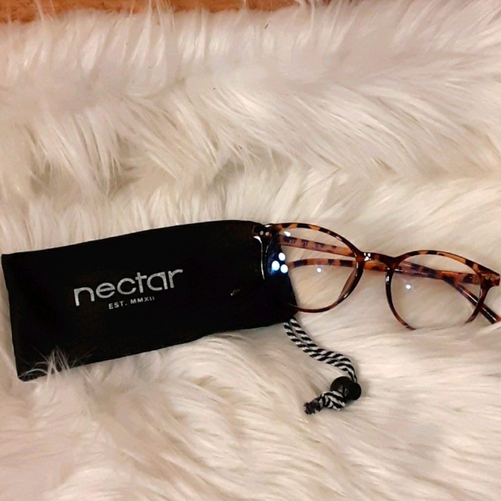 Blue light blocker eyewear.